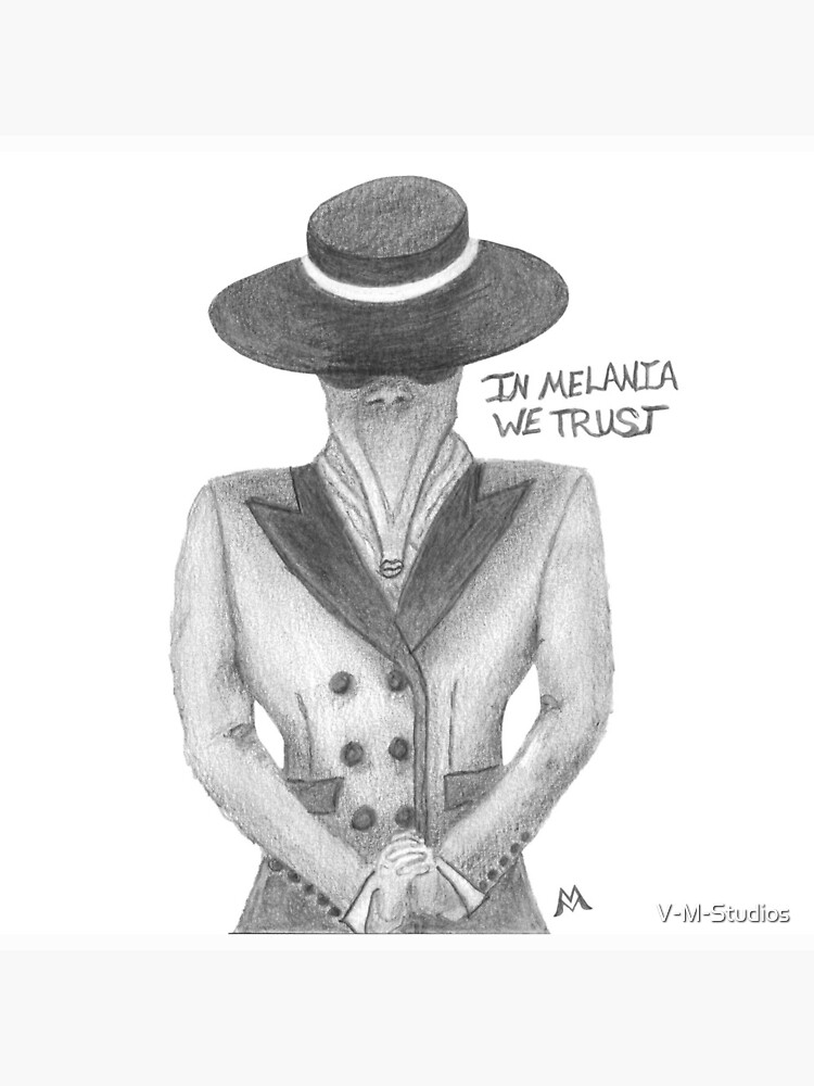 Thumbnail 5 of 5, Acrylic Block, In Melania We Trust (No Border) designed and sold by V-M-Studios.