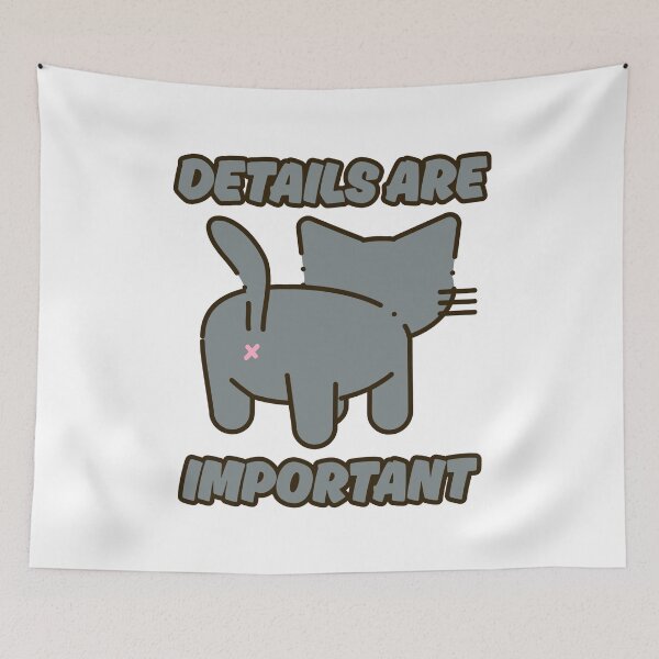 Item preview, Details are important – funny cat butt design designed and sold by CleanDecor.