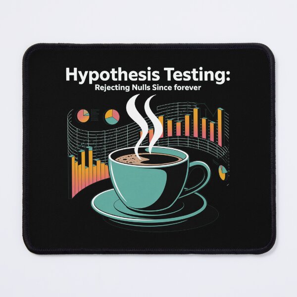 Item preview, Hypothesis testing, rejecting nulls since forever, funny data and statistics designed and sold by NoetherSym.