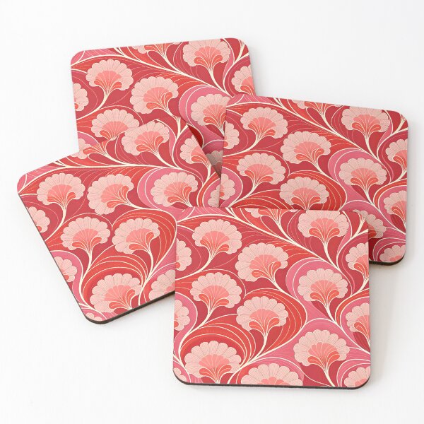 Item preview, Red Flowers Pattern designed and sold by trendspatterns.