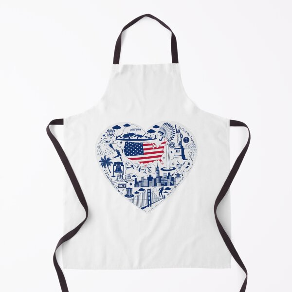 Item preview, USA Souvenir Heart – Iconic American Landmarks designed and sold by itsTeeAmo.