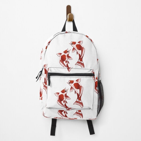 Item preview, Two red koi carp in watercolor style, harmony, luck and water energy designed and sold by Lea-Cesca.