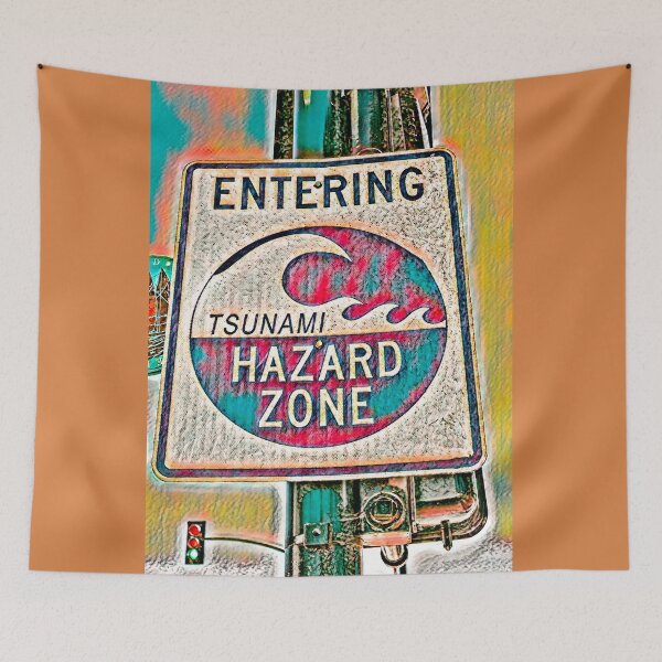 Item preview, Tsunami Warning (Colorful Theme) designed and sold by My Righteous Apparel.