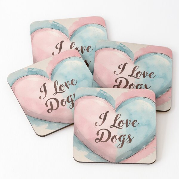 Item preview, Heart dogs designed and sold by CraftyWords.