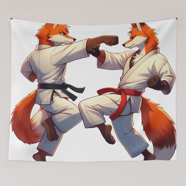 Item preview, Karate Fox Sparring Match designed and sold by Martial-Art-23.