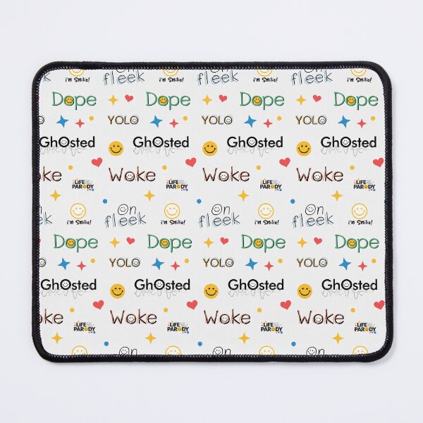 Item preview, dope | ghosted | YOLO | woke | on fleek - Seamless pattern designed and sold by LifeParody.