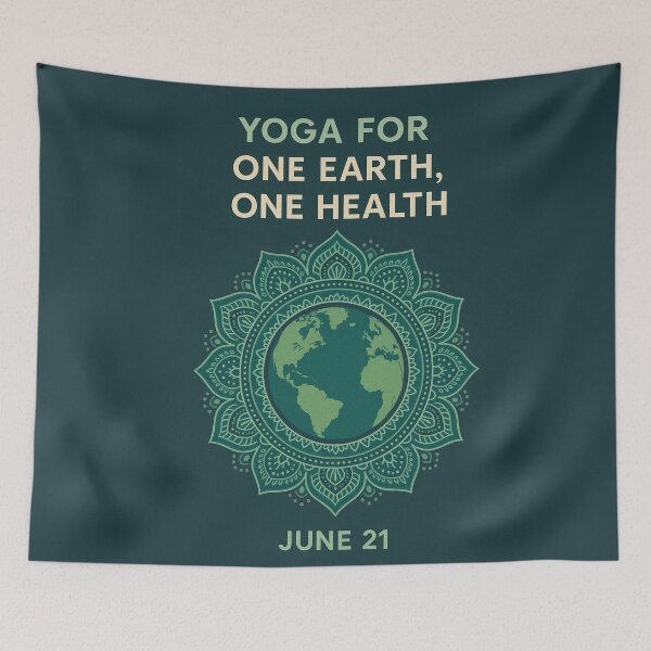 Item preview, Yoga for One Earth, One Health – Earth Mandala designed and sold by holaitssher.