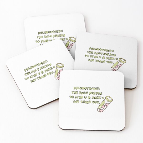 Item preview, Phlebotomist – The Only Person to Stab You and Make You Say Thank You | Healthcare Humor designed and sold by The Sticker Cove.
