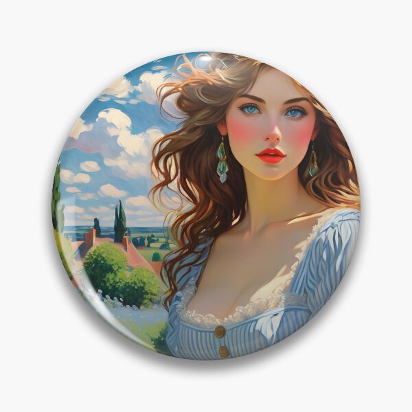 Item preview, French Impressionist Portrait designed and sold by SublimeMusings.