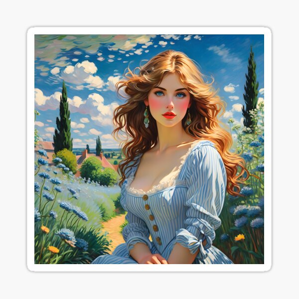 Item preview, Portrait impressionniste français designed and sold by SublimeMusings.