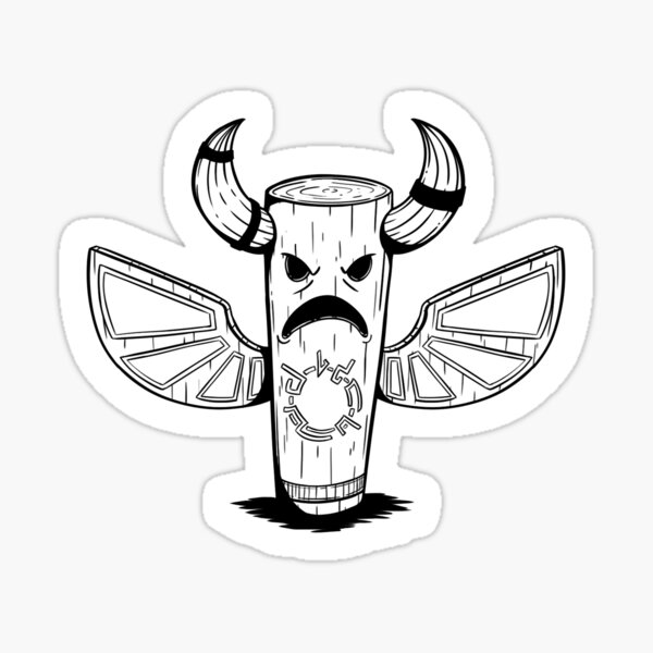 Item preview, Shaman Totem black and white designed and sold by SpeakingSquid.