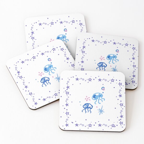 Item preview, Dreamy Underwater Galaxy Jellyfish designed and sold by SerkansSketches.