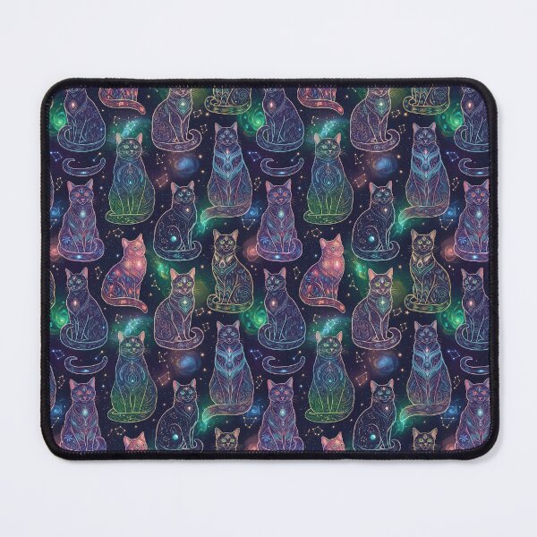 Item preview, Mystical Psychic Cat Pattern designed and sold by MythicPrompts.