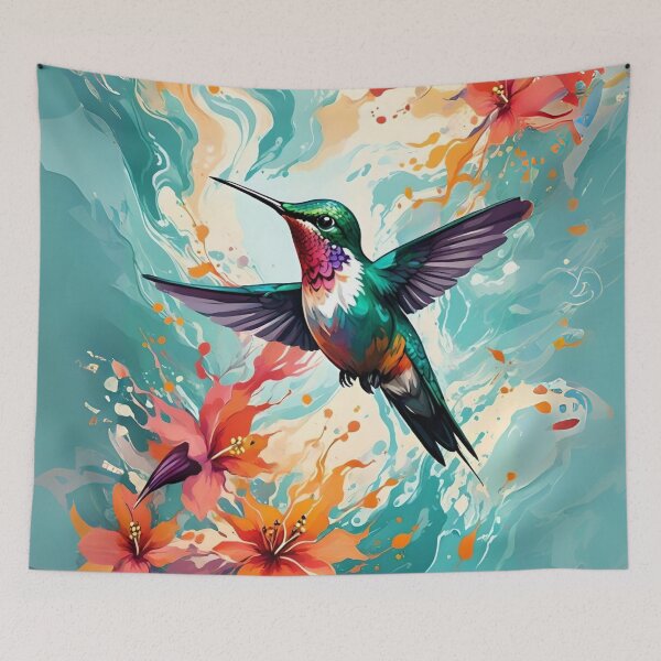 Item preview, Hummingbird Wings Among Flowers Fast, Accurate and Safe designed and sold by Ciervo Primavera.