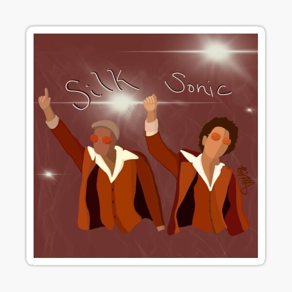 Item preview, An Evening with Silk Sonic - Bruno Mars and Anderson Paak designed and sold by bvrrly.