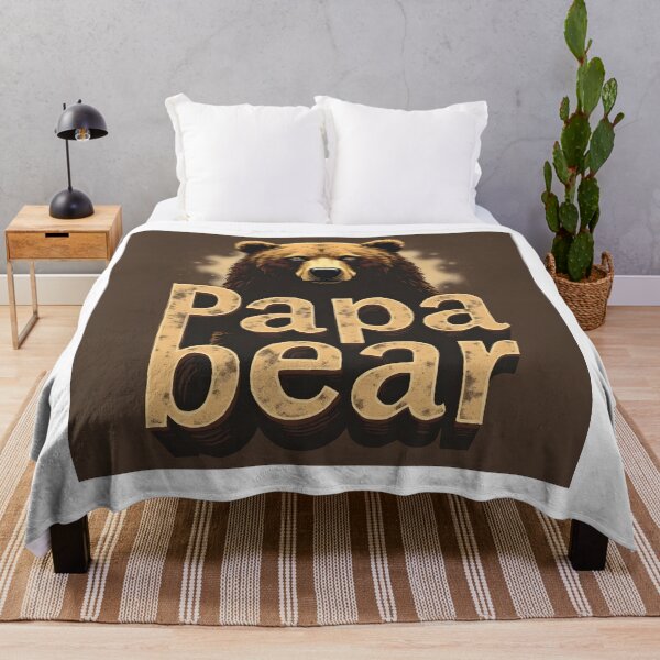 Item preview, Papa Bear – Protective Father Bear Design designed and sold by PrintWoven.