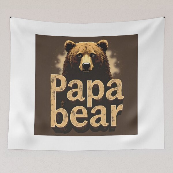 Item preview, Papa Bear – Protective Father Bear Design designed and sold by PrintWoven.