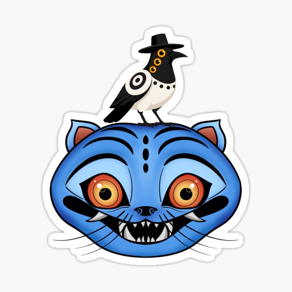Item preview, Demon tiger and crow designed and sold by Aakanksha97.