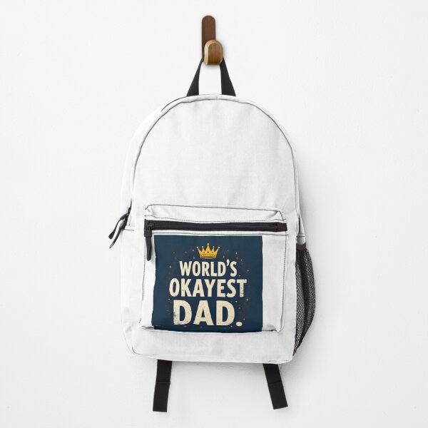 Item preview, World’s Okayest Dad – Funny Humble Father Quote designed and sold by PrintWoven.
