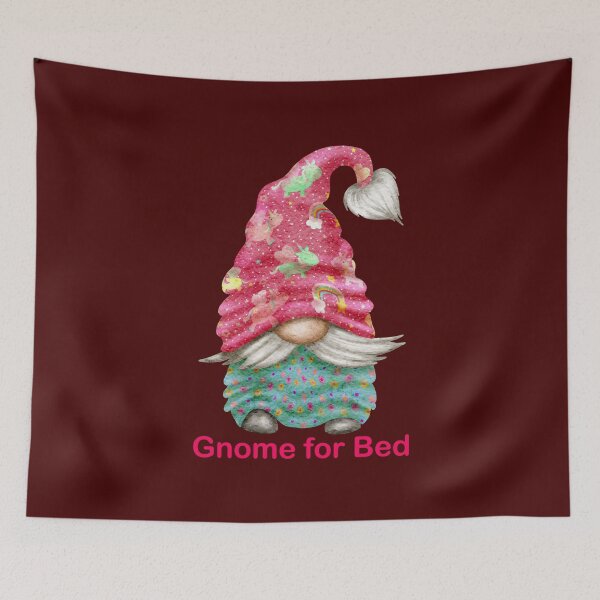 Item preview, Gnome for Bed Pajamas and Unicorn Hat Art designed and sold by SandyMDesigns.