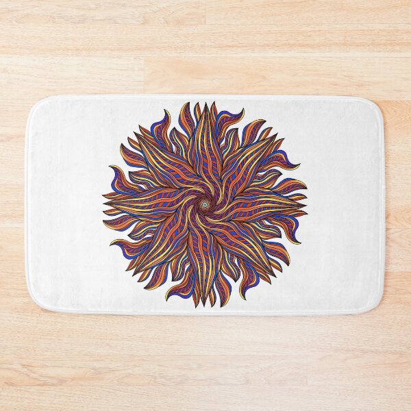Item preview, Abstract red twisting flame mandala designed and sold by DaveDanchuk.