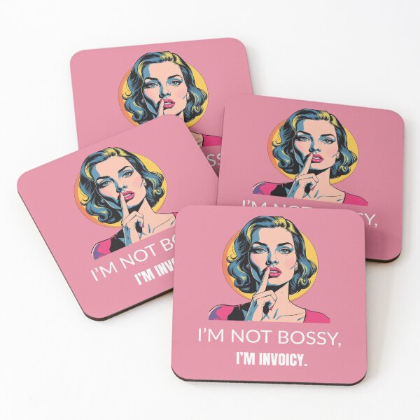 Item preview, "i'm Not Bossy, I'm Invoicy" Funny Pop Art T-shirt designed and sold by PopArtPreneur.