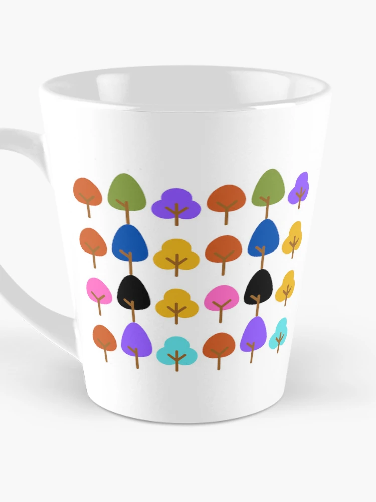 Thumbnail 3 of 4, Coffee Mug, Colorful tree pattern designed and sold by AWADHESH CHAURASIA.