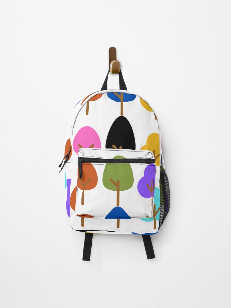 Thumbnail 1 of 3, Backpack, Colorful tree pattern designed and sold by Awadh2829.