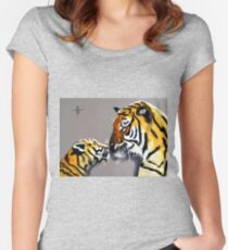 Cute Women's Fitted Scoop T-Shirt