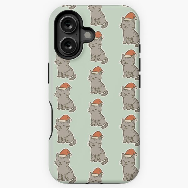 Item preview, Cat with Christmas hat designed and sold by onceifixme.