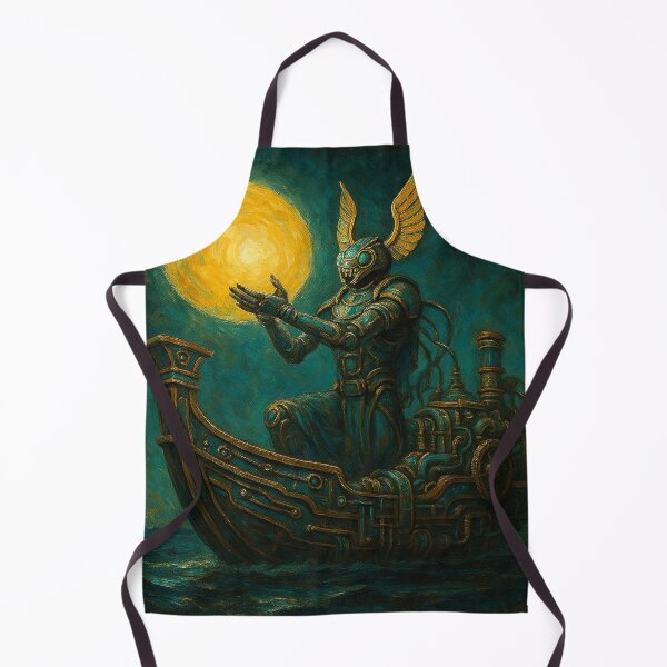 Item preview, Khepri Navigator: The Sun on the Steampunk Boat designed and sold by VidyoeDesigns67.