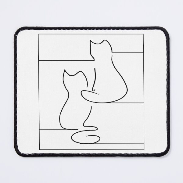 Item preview, Cats Sitting Line Art designed and sold by Alllart.