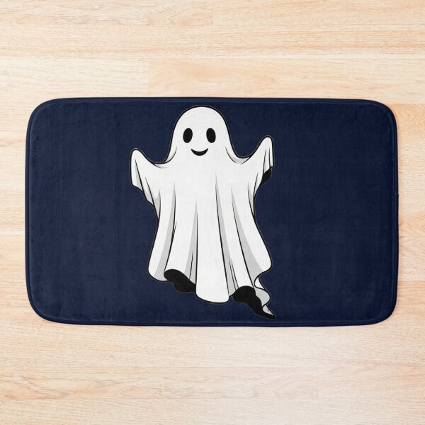 Item preview, Cute Smiling Ghost Halloween Design – Friendly Cartoon Spirit in White Sheet | Fun Ghost Art for Stickers, Kids Tees, Mugs & Gift designed and sold by Motifai.