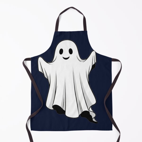 Item preview, Cute Smiling Ghost Halloween Design – Friendly Cartoon Spirit in White Sheet | Fun Ghost Art for Stickers, Kids Tees, Mugs & Gift designed and sold by Motifai.