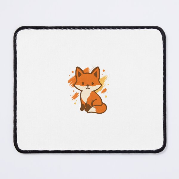 Item preview, SmudgeFox – Orange Fox with Paint Smudge Effect designed and sold by SheepyDaily.