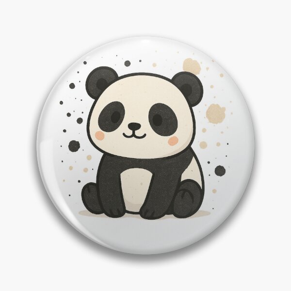 Item preview, Cute PaintSplash Panda – Kawaii Watercolor Panda designed and sold by SheepyDaily.