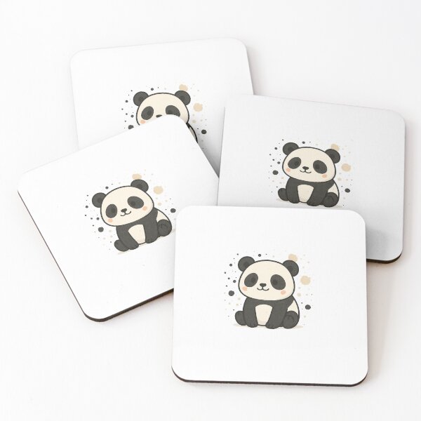Item preview, Cute PaintSplash Panda – Kawaii Watercolor Panda designed and sold by SheepyDaily.