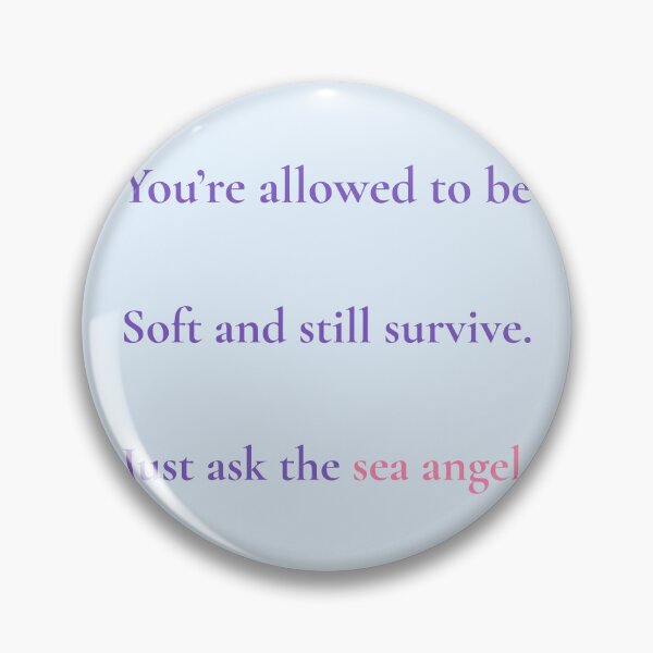 Item preview, Sea Angel Wisdom – Soft But Strong Ocean Healing Quote Shirt designed and sold by KWkindwaves.