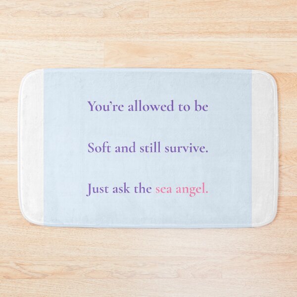 Item preview, Sea Angel Wisdom – Soft But Strong Ocean Healing Quote Shirt designed and sold by KWkindwaves.