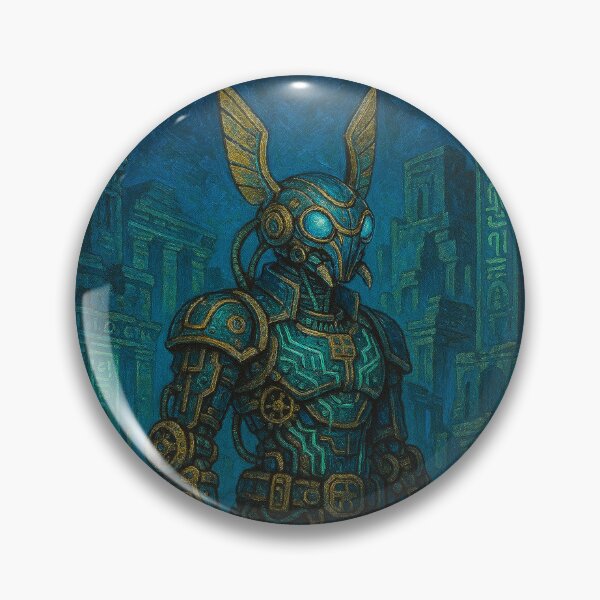 Item preview, Khepri Anime: Steampunk Guardian of Dystopian Egypt designed and sold by VidyoeDesigns67.