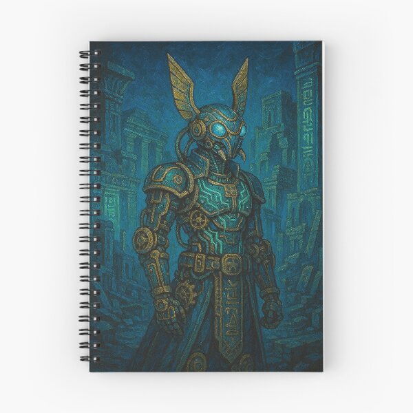Item preview, Khepri Anime: Steampunk Guardian of Dystopian Egypt designed and sold by VidyoeDesigns67.