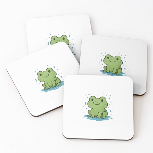Item preview, SplashFrog – Cute Green Frog with Paint Splatters Design designed and sold by SheepyDaily.