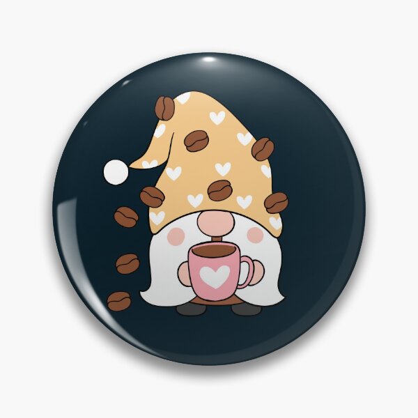 Item preview, Coffee Bean Gnome Caffeinated Love and Hearts designed and sold by SandyMDesigns.