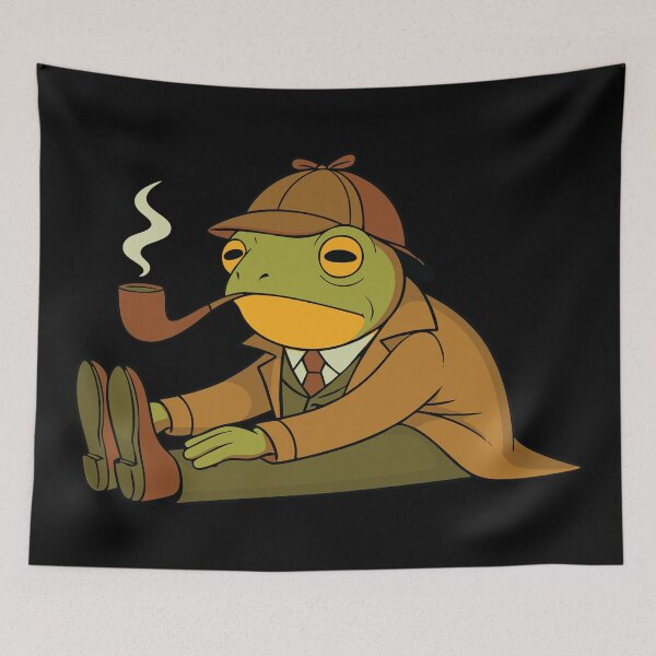 Item preview, Detective Frog Does Yoga – Zen Sleuth in Stretch Mode T-Shirt designed and sold by BambaKchula.
