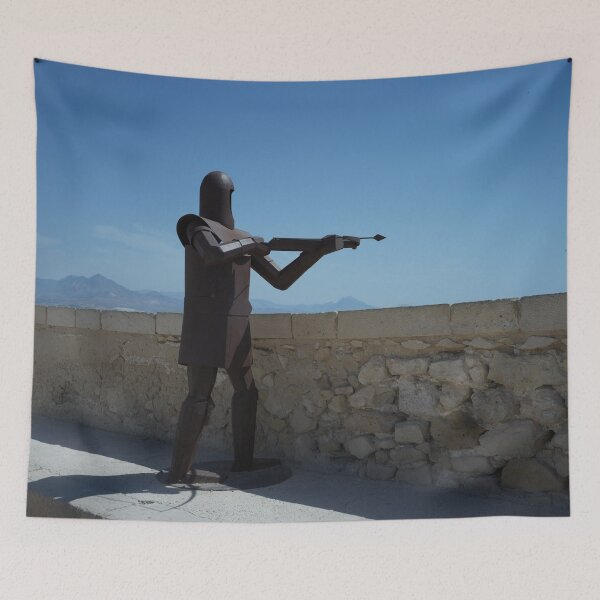 Item preview, Crossbow man sculpture in Alicante Castle designed and sold by Malcolm Snook.
