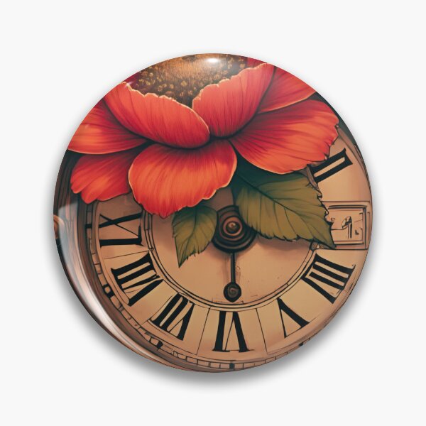 Item preview, "Steampunk Bloom: Timekeeper’s Pause" Vintage Clock Design.  designed and sold by coolcomonshirts.