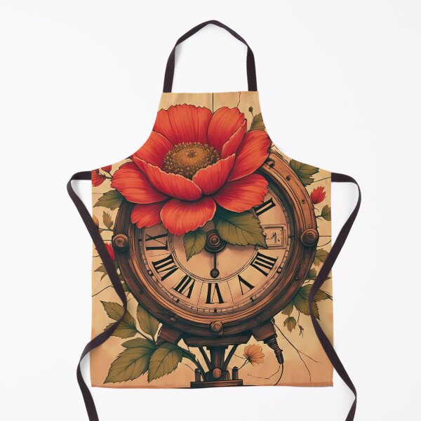 Item preview, "Steampunk Bloom: Timekeeper’s Pause" Vintage Clock Design.  designed and sold by coolcomonshirts.