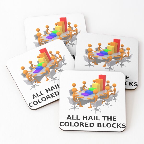 Item preview, ALL HAIL THE COLORED BLOCKS designed and sold by Jigg-le-Puff.