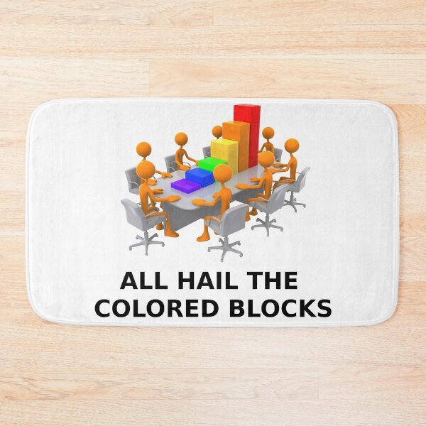 Item preview, ALL HAIL THE COLORED BLOCKS designed and sold by Jigg-le-Puff.