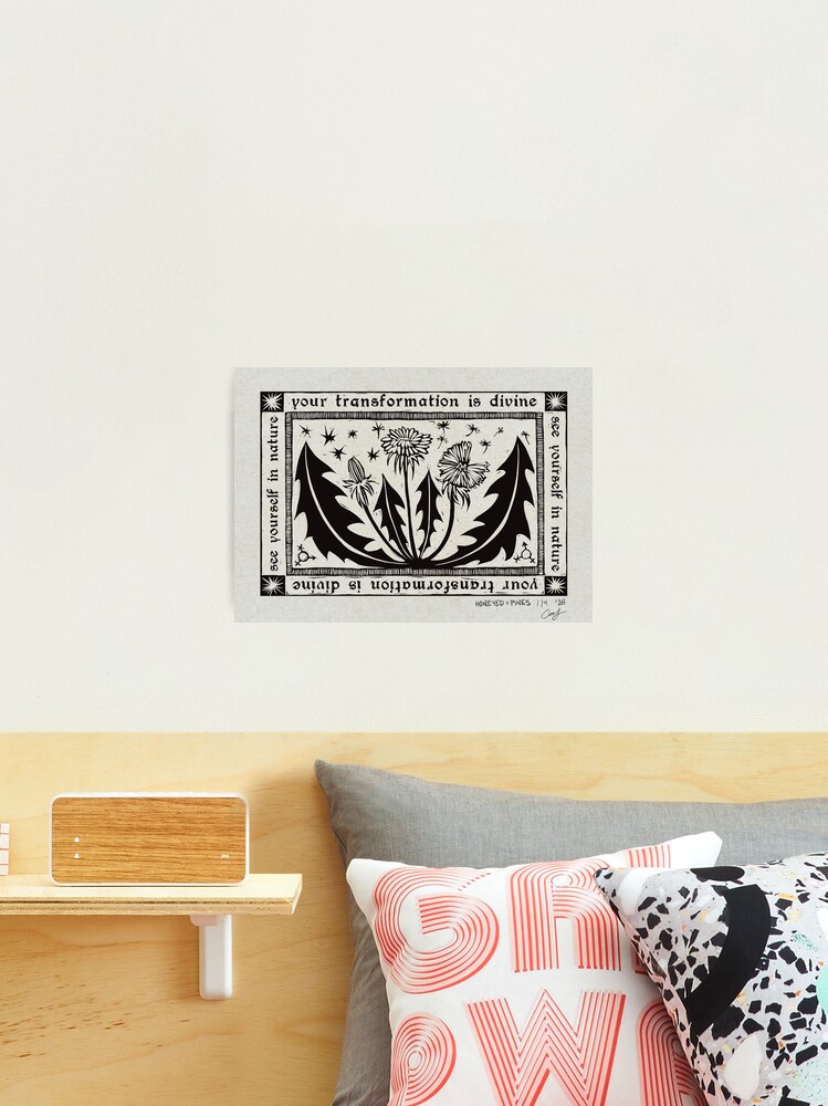 Thumbnail 2 of 3, Photographic Print, your transformation is divine designed and sold by honeyed-pines.